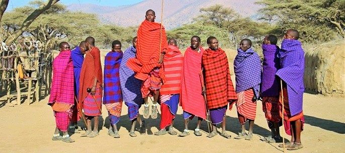 Maasai living alongside with wildlife at Ngorongoro